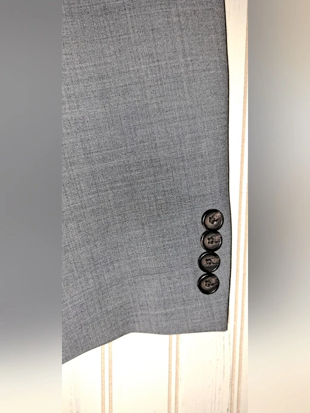 Men's Crown & Ivy Wool Blend Suit NWOT 38 SHORT Pants 32x30 Heathered Gray